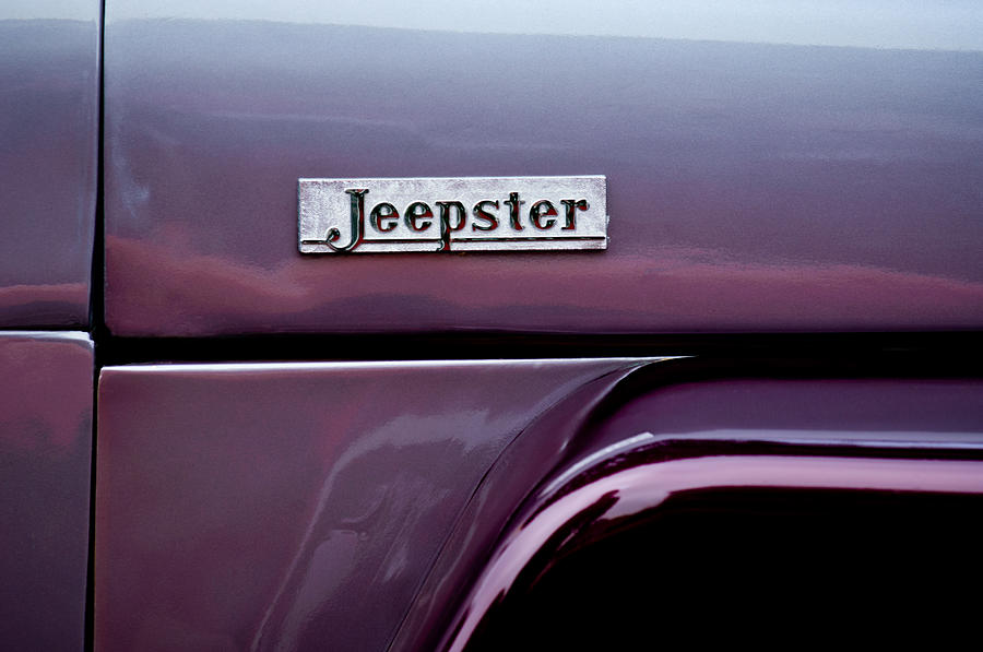 Willys Jeepster Side Emblem Photograph by Jill Reger