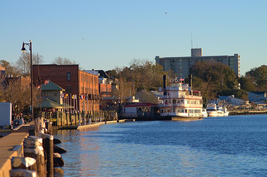 Wilmington River Front At Sunset January 2014 Photograph By Willard 