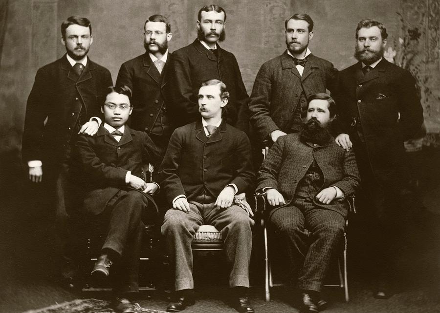 Wilson And Hartwell In Group Portrait Photograph by American Philosophical Society