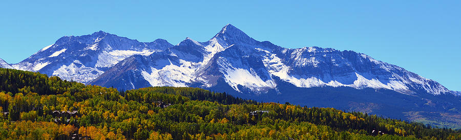 Rocky Mountains panoromic work D Photograph by David Lee Thompson