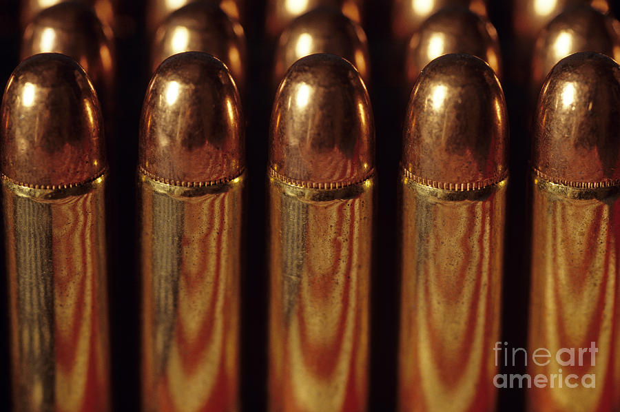 Winchester rifle cartridges Photograph by Jim Corwin