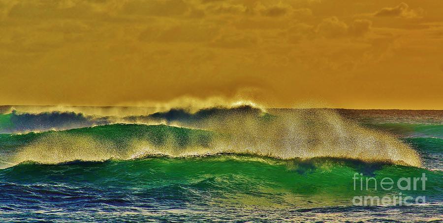 Wind and Emerald Waves Photograph by Craig Wood