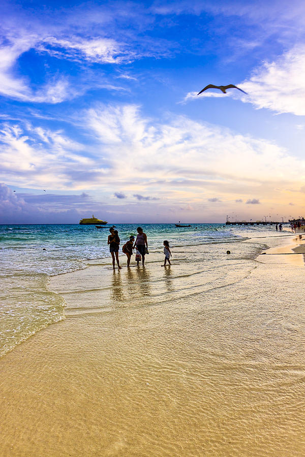 Beach Photograph - Wind Beneath My Wings On Playa Del Carmen by Mark Tisdale