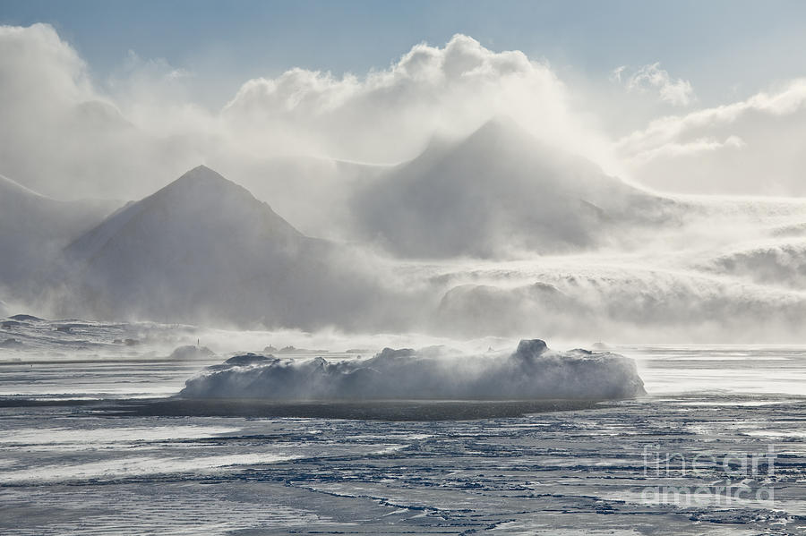 Wind-blown Snow Photograph by Greg Dimijian