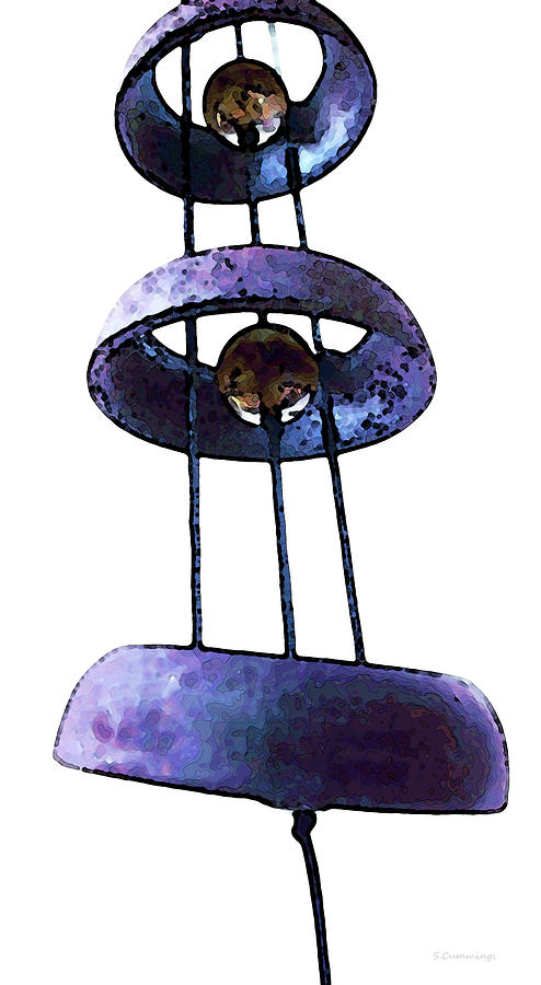 Inspirational Painting - Wind Chime 8 by Sharon Cummings