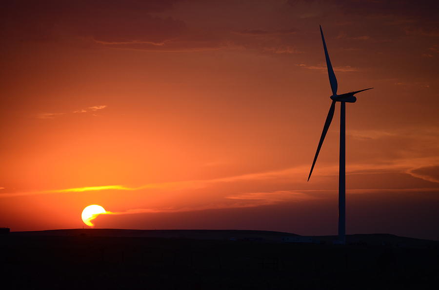 Wind Energy Sunset Photograph by Matt Peters - Fine Art America