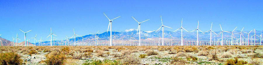 Mountain Photograph - Wind Farm Palm Springs by Jerome Stumphauzer