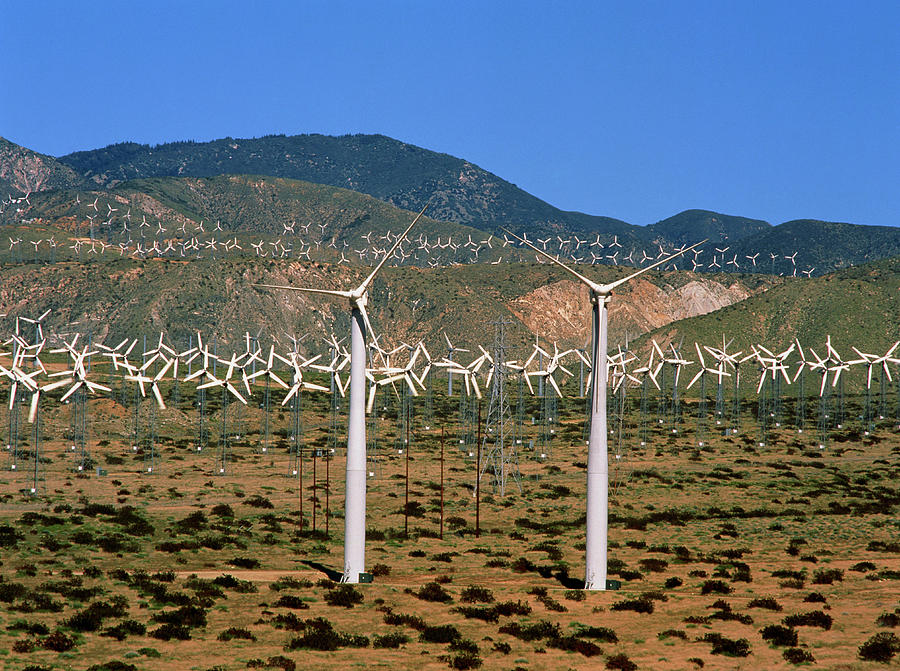 Wind Farm Photograph by Simon Fraser/science Photo Library