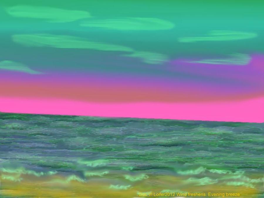 Wind freshenes. Evening breeze 2 Digital Art by Dr Loifer Vladimir