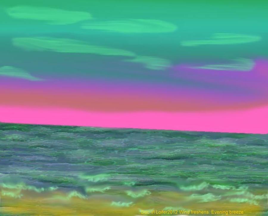 Wind freshenrs.evening breeze Digital Art by Dr Loifer Vladimir