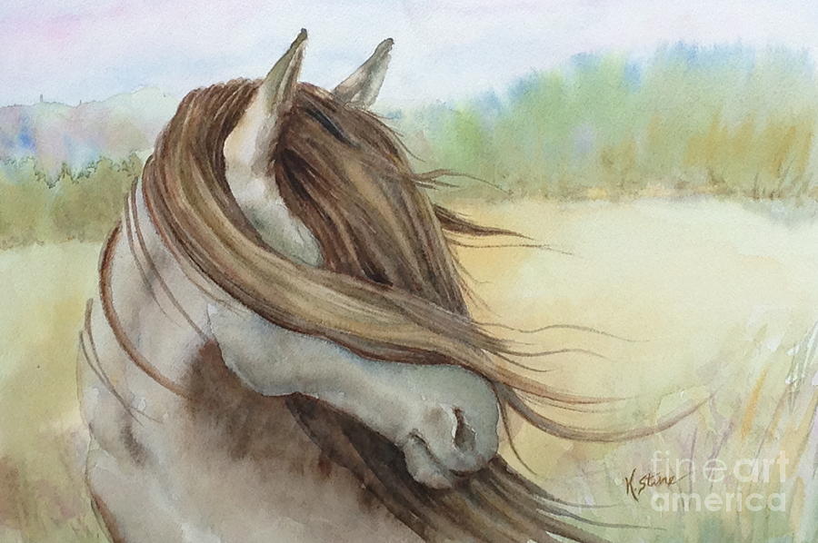 Landscape Painting - Wind Horse by Kym Stine