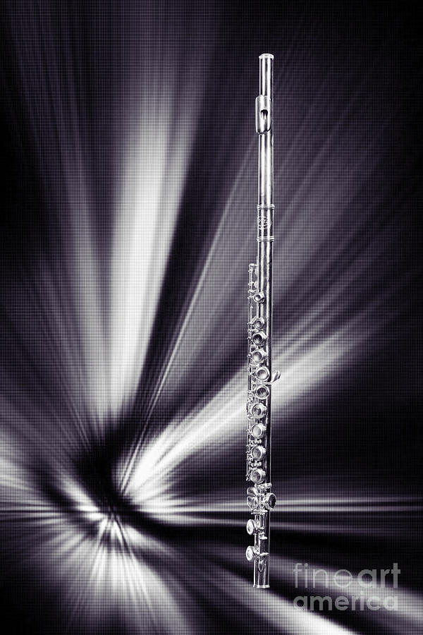 Wind instrument music flute photograph in Sepia 3301.01 Photograph by M K Miller