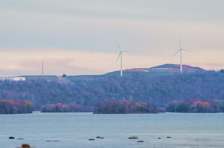 Wind Mills Along the Susquehanna River Photograph by Beth Venner