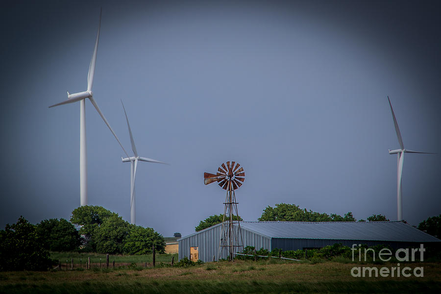 Wind Power x 2 Photograph by Jim McCain