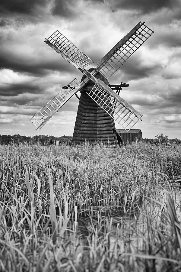 Wind pump at Herringfleet Photograph by Ian Merton
