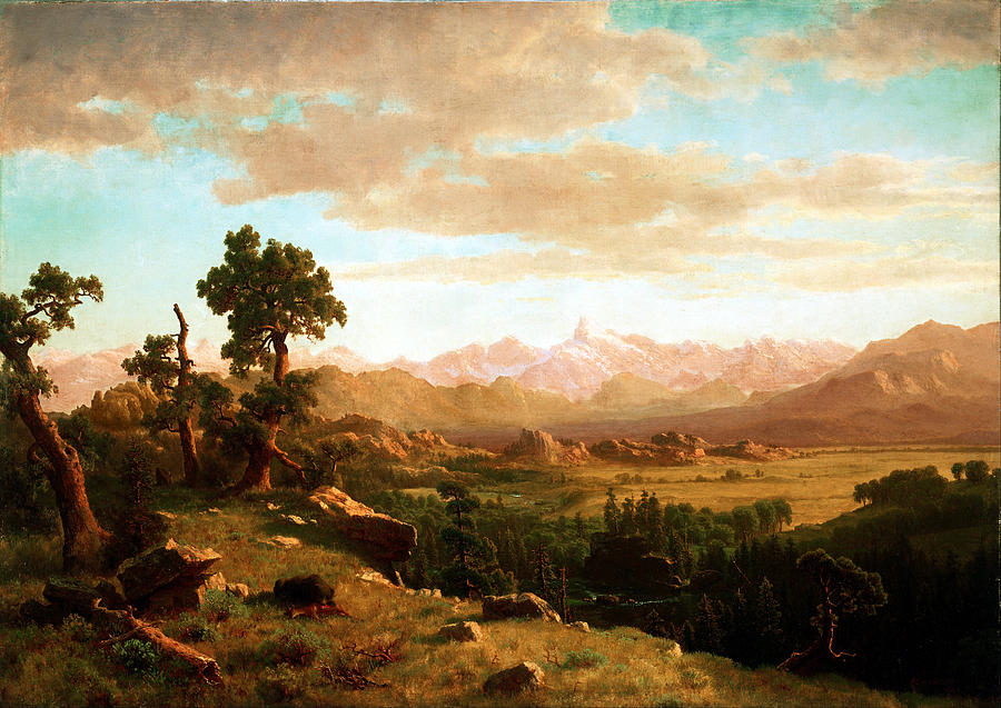 Wind River Country Digital Art by Albert Bierstadt