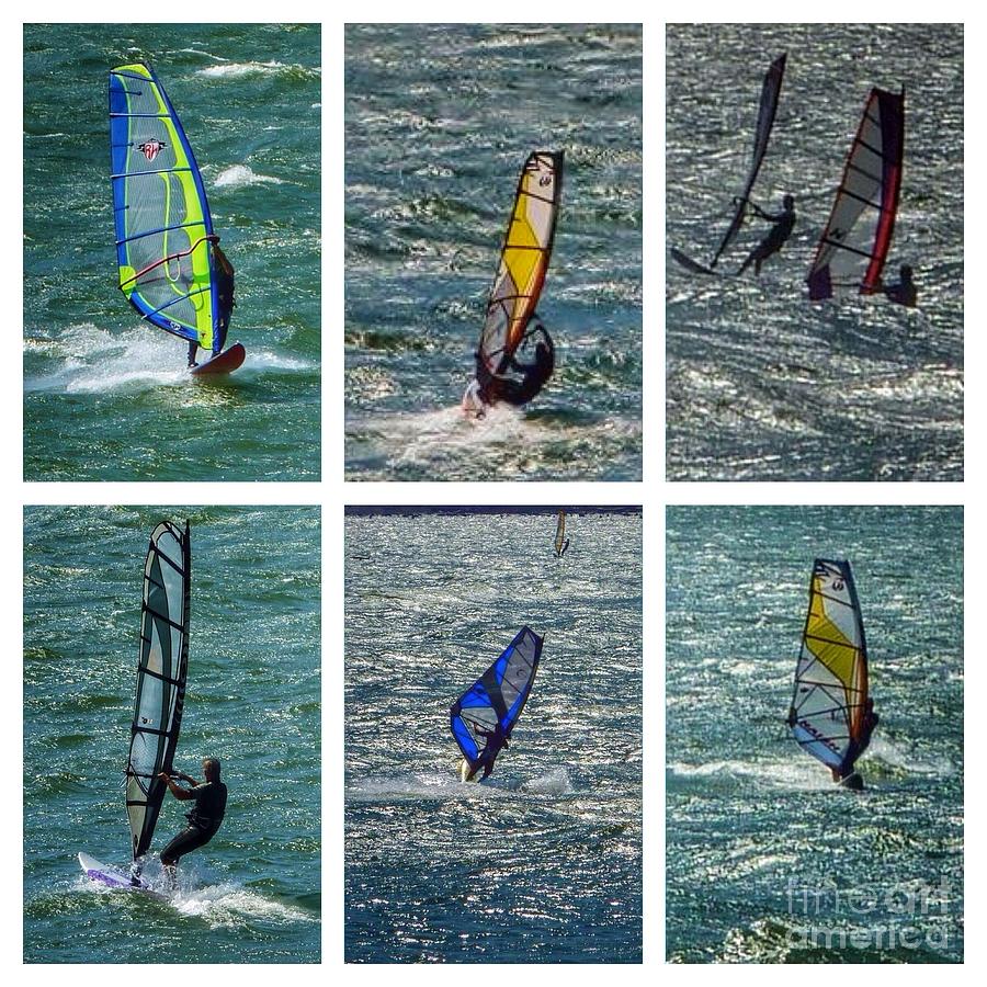 Wind Surfers Collage Photograph by Susan Garren
