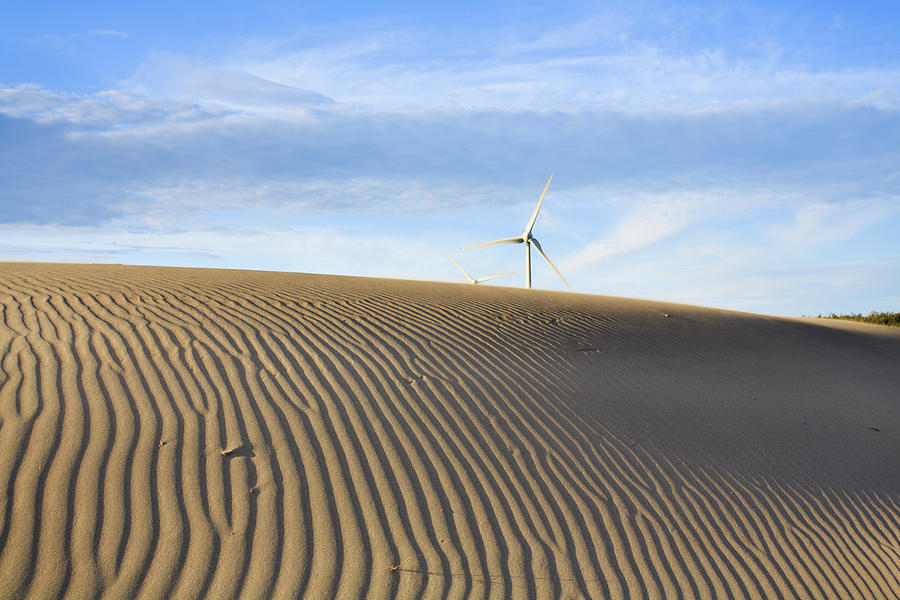 Wind Turbine And Sand Photograph by Samyaoo