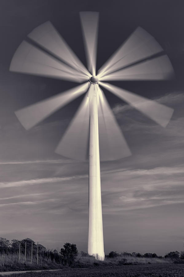 Wind Turbine Flower Photograph by EXparte SE