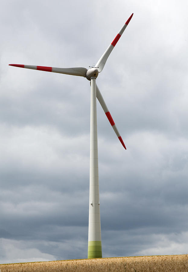 Wind turbine in Germany Photograph by Ian Middleton