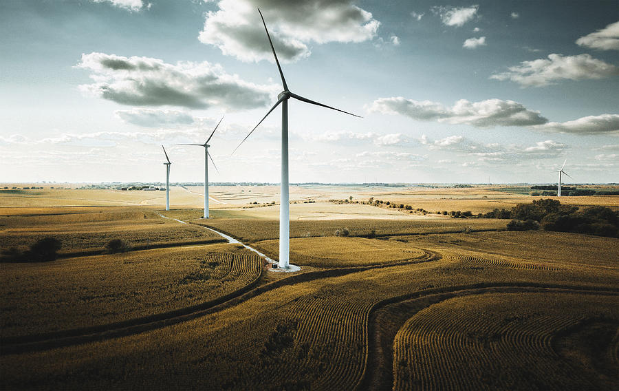 Wind Turbine In Nebraska Photograph by Franckreporter