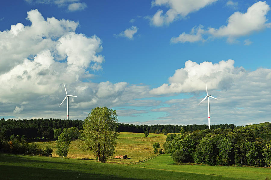 Wind Turbines In The Westerwald Photograph by Jochen Schlenker