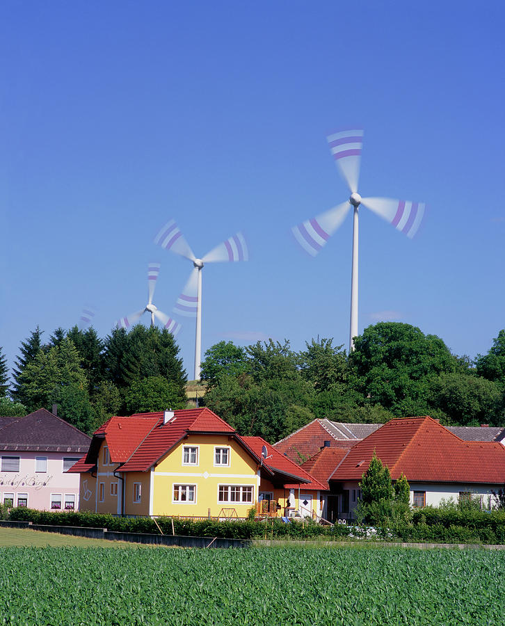 Wind Turbines Photograph by Martin Bond/science Photo Library
