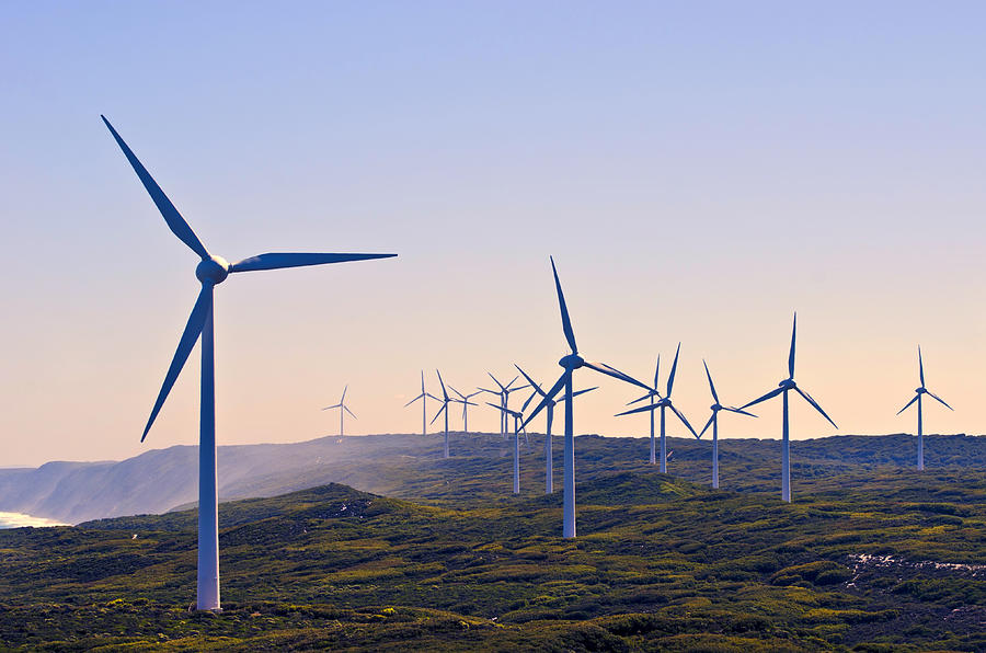 Wind turbines on a wind farm, Albany, Western Australia, Australia Photograph by Imagevixen