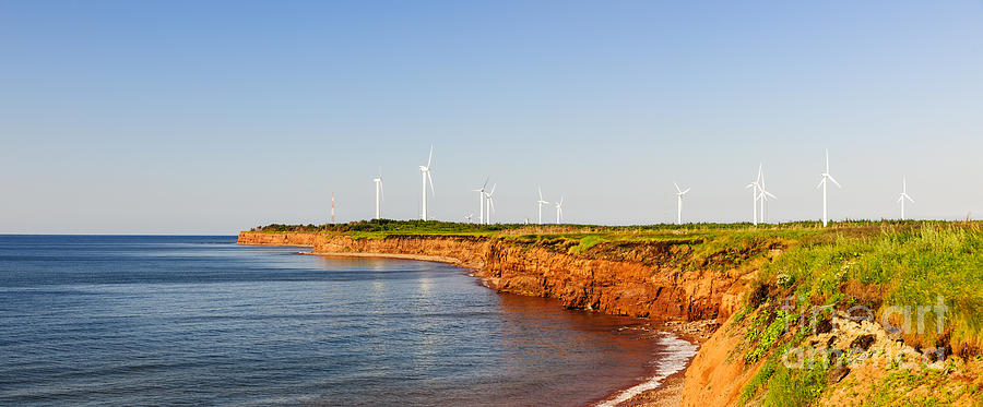 Wind turbines on atlantic coast 2 Photograph by Elena Elisseeva
