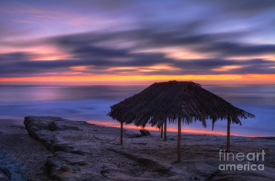 Sunset Photograph - Windansea Beach At Dusk by Eddie Yerkish