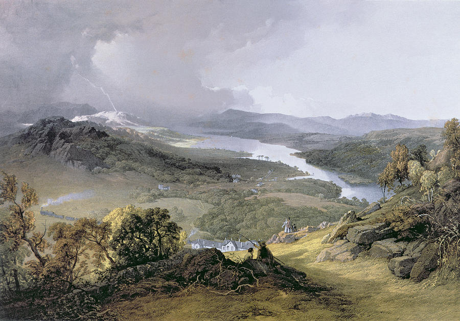 Mountain Photograph - Windermere From Orrest Head Engraving by James Baker Pyne