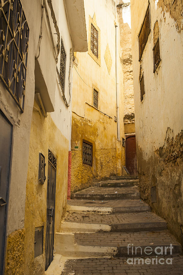 Winding alley in Morocco Photograph by Patricia Hofmeester
