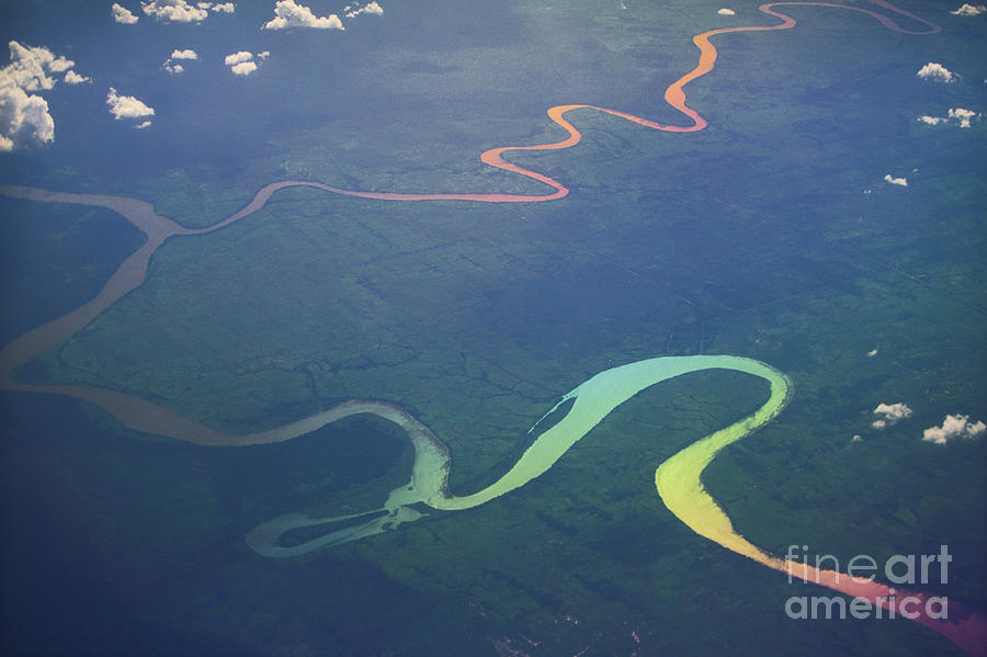 Winding River On Sumatra Island Photograph by Art Wolfe