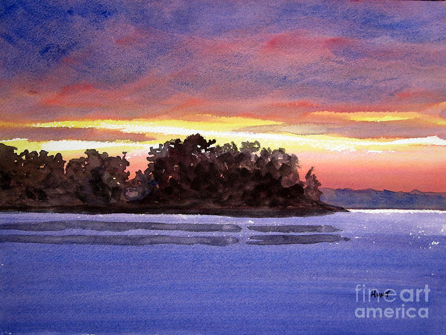 Windjammer Sunset Painting by Shirley Braithwaite Hunt