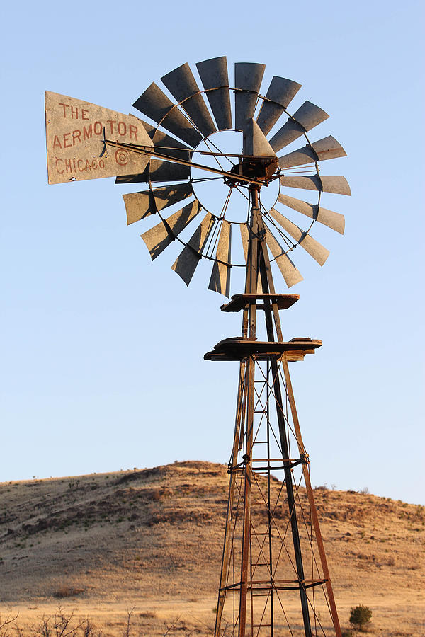 Windmill at Rest 3-30-2014 Photograph by Renny Spencer
