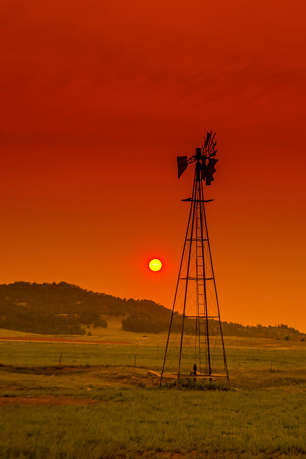 Windmill at Sundown Photograph by Greni Graph