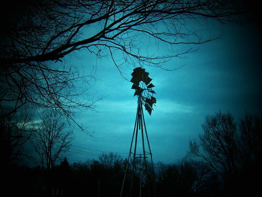 Windmill  at Twilight Photograph by Joyce Kimble Smith