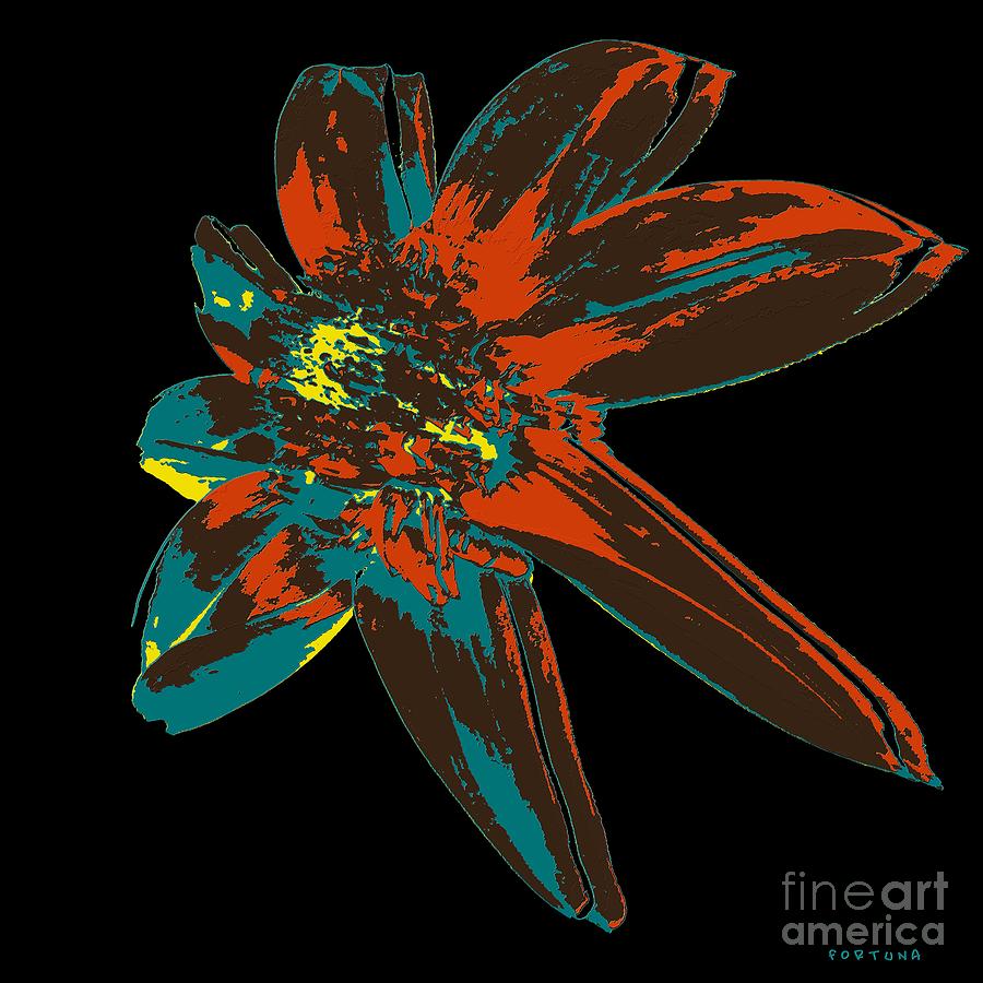 Flowers Still Life Digital Art - Windmill by Dragica  Micki Fortuna