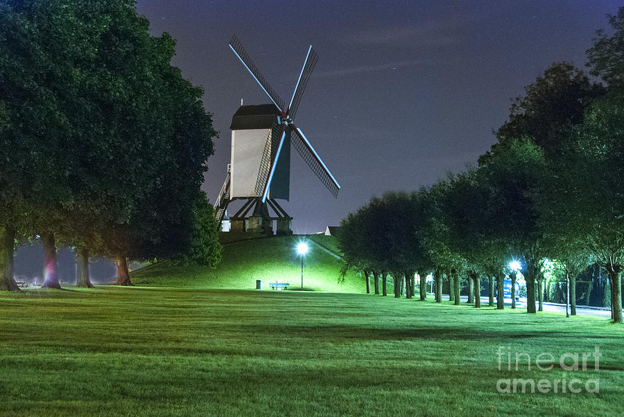 Windmill in Bruges Photograph by Juli Scalzi