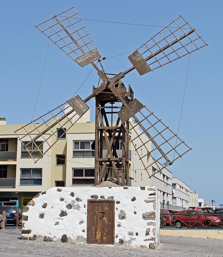 Windmill in Coralejo Fuerteventura Photograph by Tony Murtagh