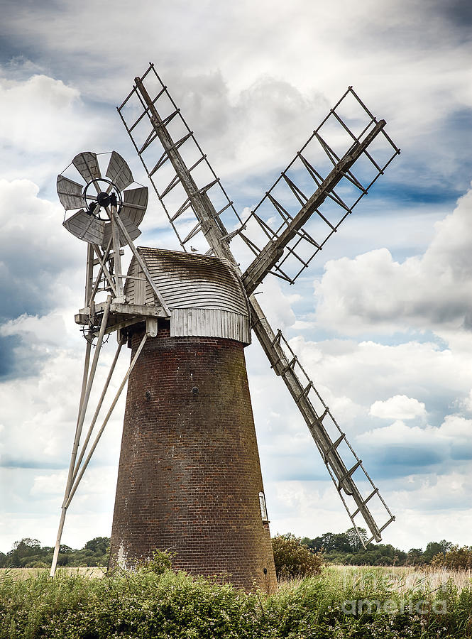 Windmill in Norfolk UK Photograph by Simon Bratt