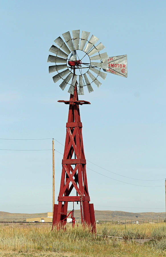 Windmill in Red Photograph by E Faithe Lester