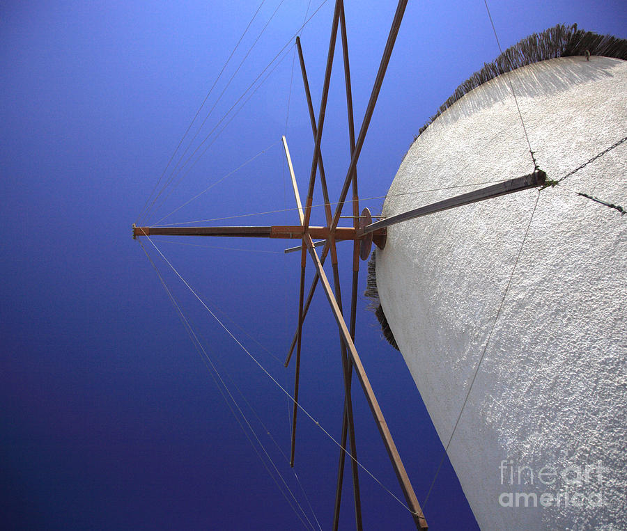 Aegean Photograph - Windmill masts by Deborah Benbrook Aegean Photograph - Windmill masts by Deborah Benbrook