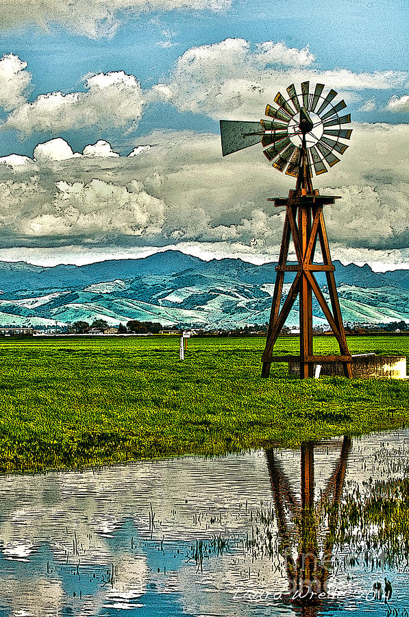Windmill on the Hills Photograph by Artist and Photographer Laura Wrede