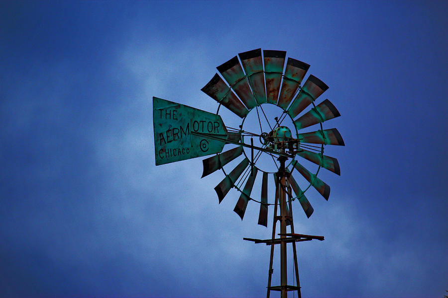 Vintage Photograph - Windmill by Rowana Ray