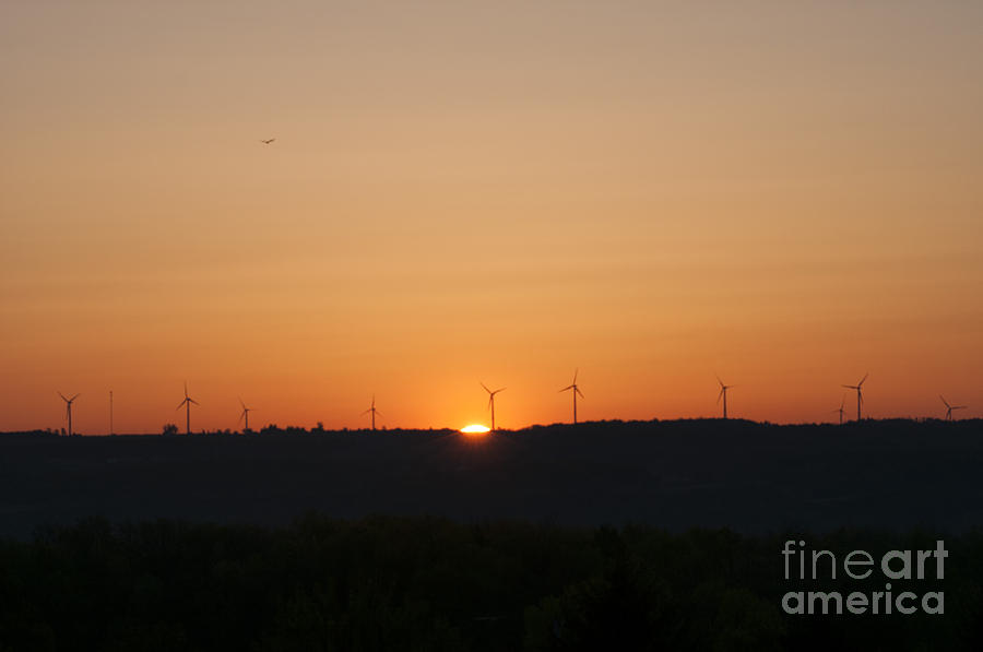 Windmill Sunrise Photograph