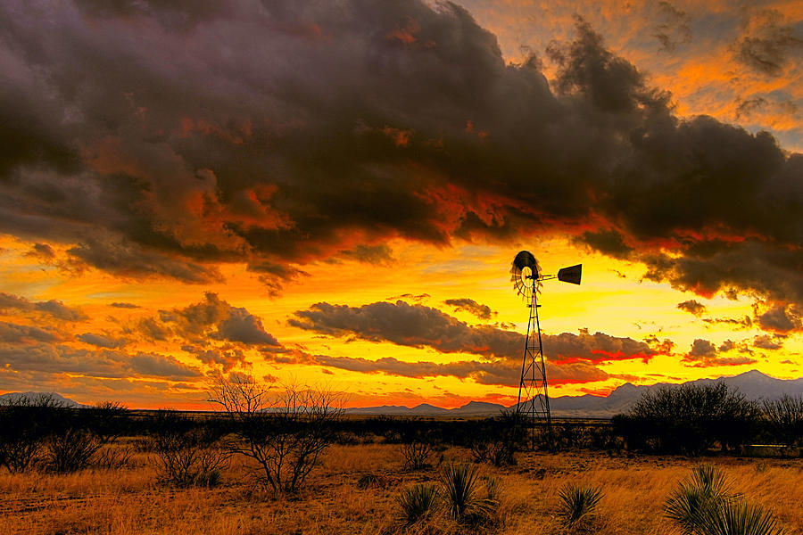 Windmill Sunset Photograph by John Forrey - Fine Art America