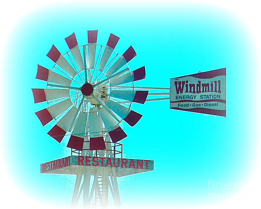 Windmill Truck Stop Photograph by Jean Wright