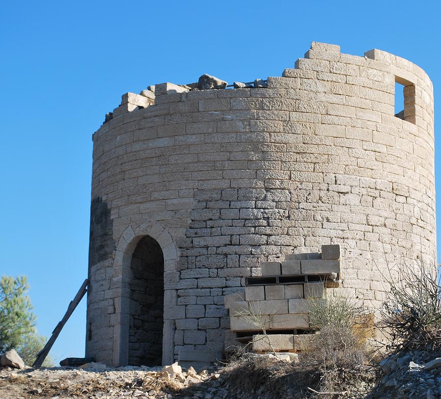Windmill under restoration built 1830 Photograph by George Katechis
