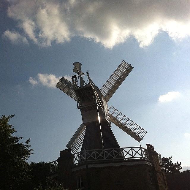 Windmill Photograph - #windmill #wimbledon #iphoneography by Ariadne Blue
